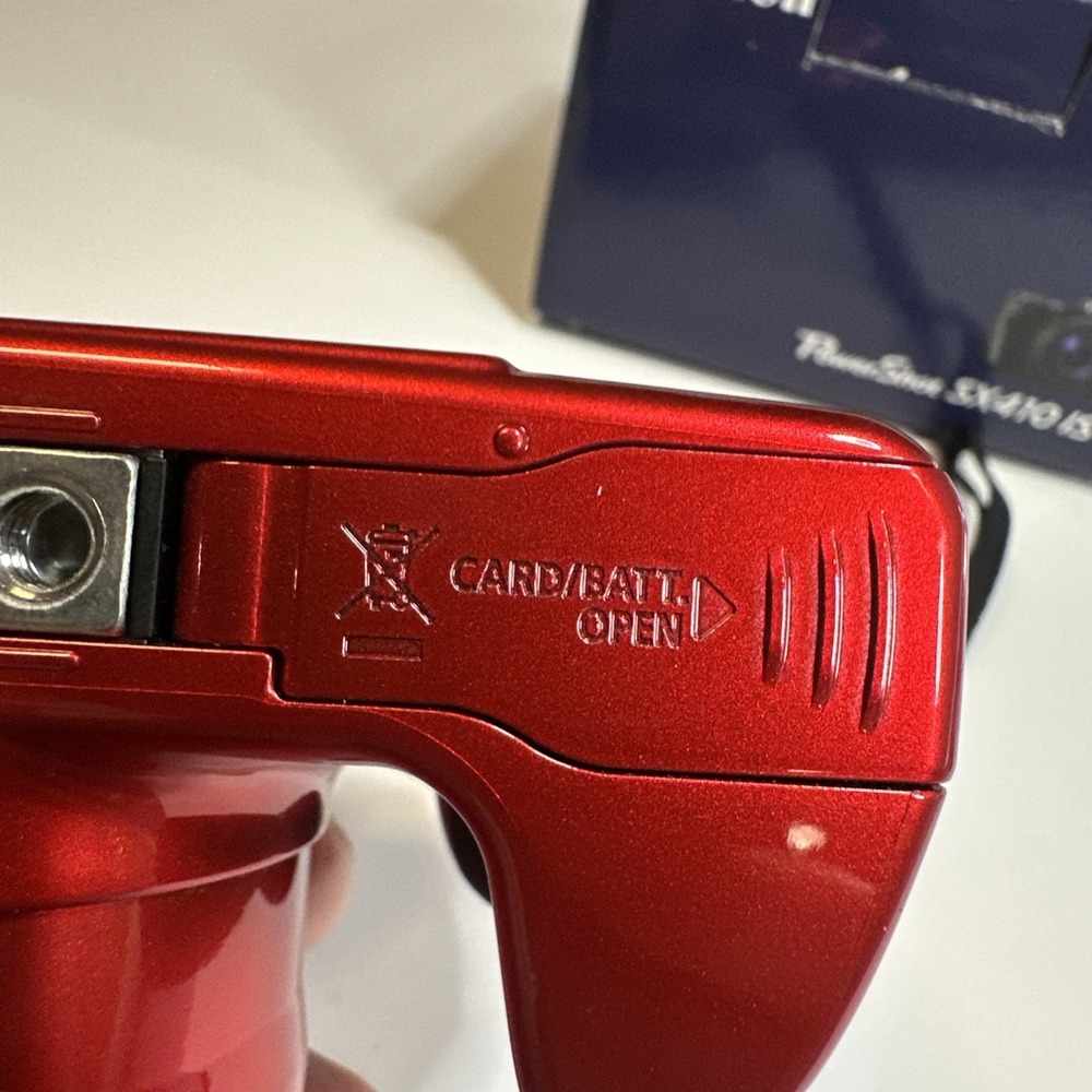 Canon PowerShot SX410 IS 20.0MP Digital Camera Red 40x Zoom Tested With Battery - Picture 13 of 16